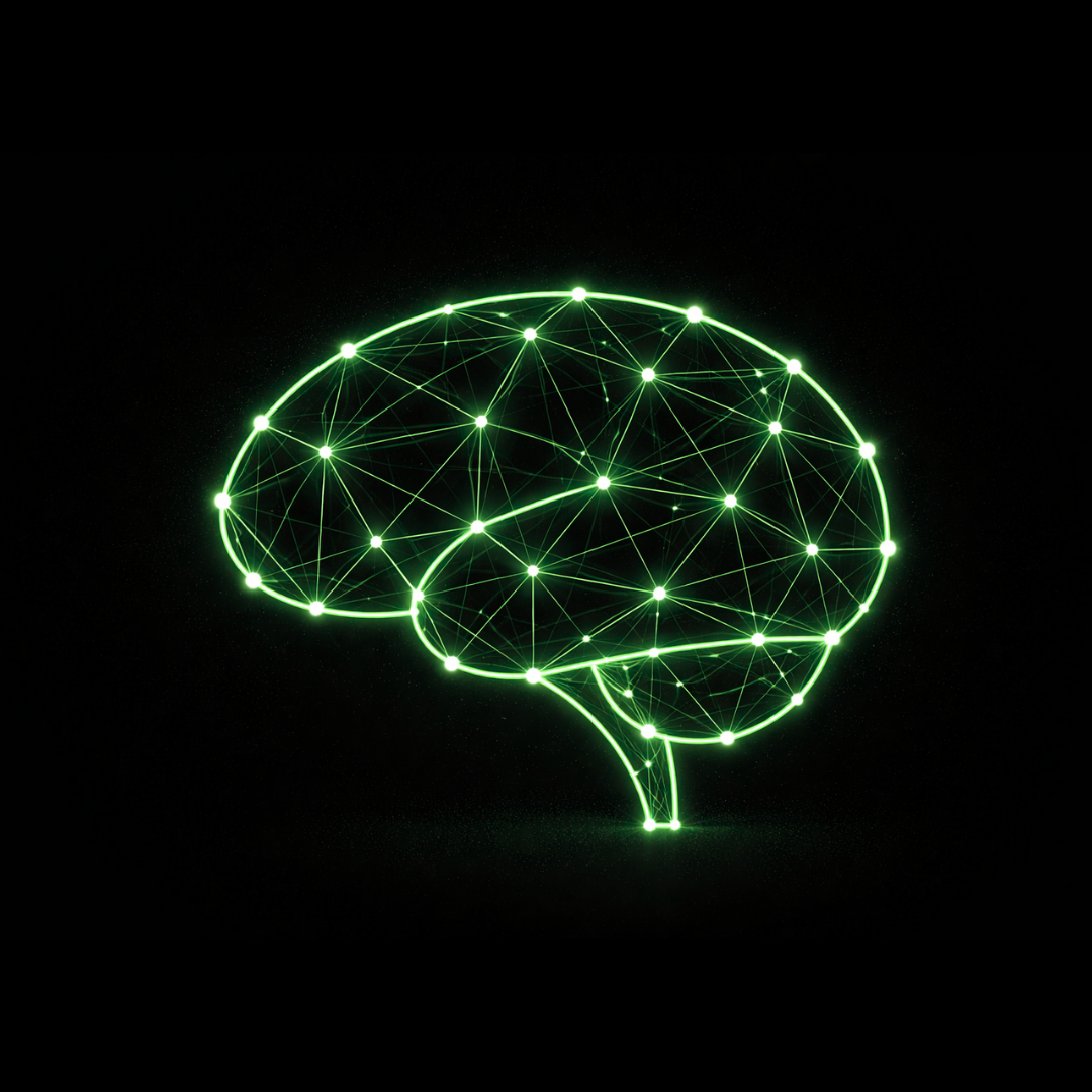 AI neural network brain visualization